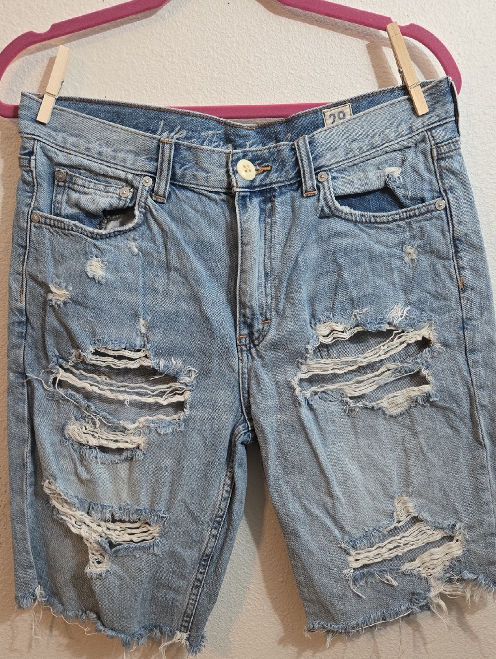 We The Free Distressed Bermuda Shorts Size 29